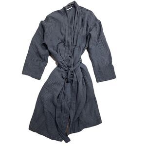 Parachute Cloud 100% Cotton Textured Long Sleeve Robe Size L Large Unisex